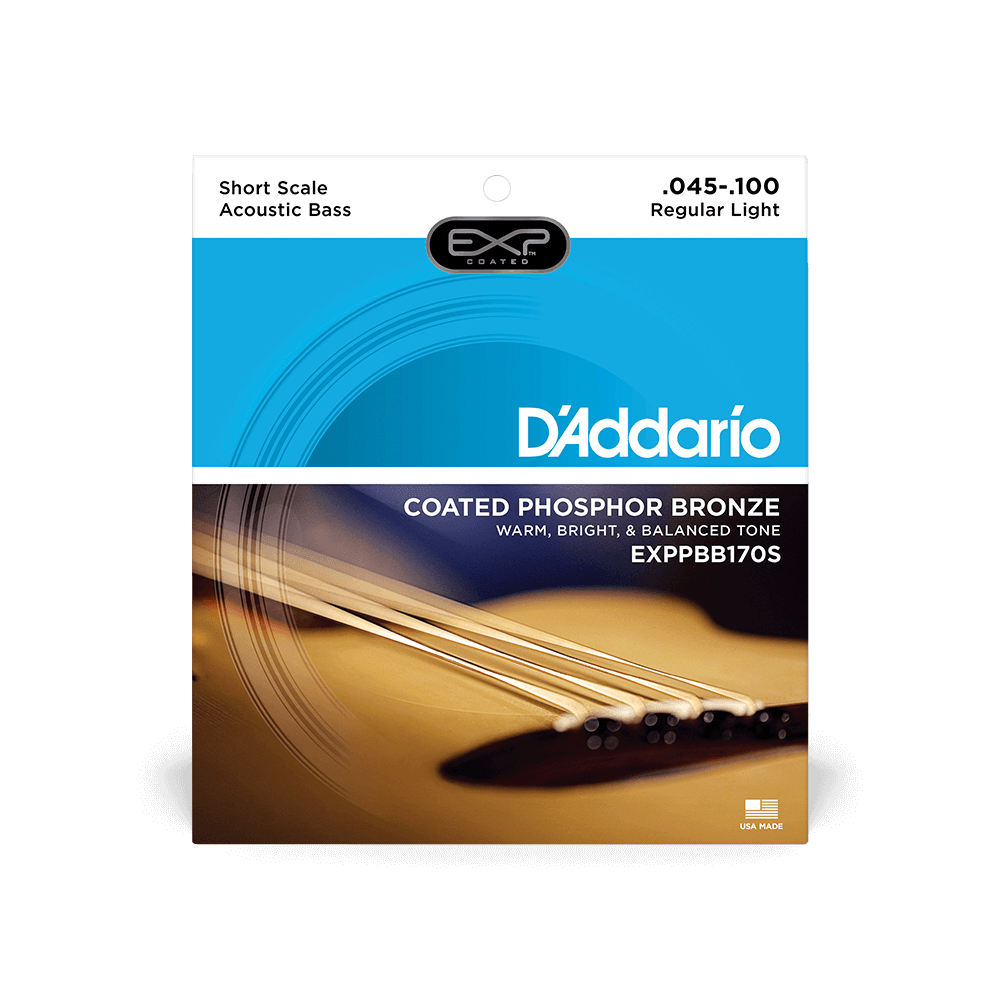 D'Addario EXPPBB170S Phosphor Bronze Coated Acoustic Bass Strings, Short Scale, 45-100 - Image 4
