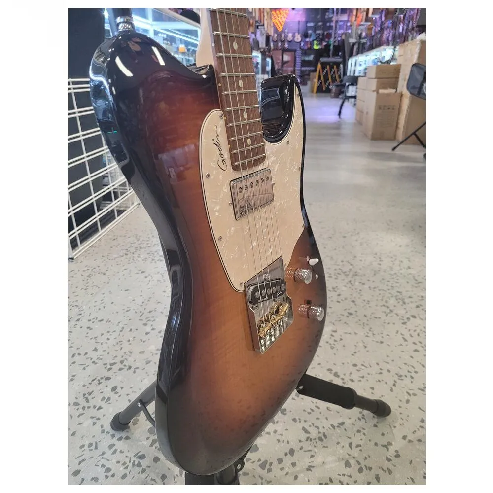 GODIN Stadium 59 Vintage Burst Flame RN with Godin Gig Bag Made in Canada - Image 4