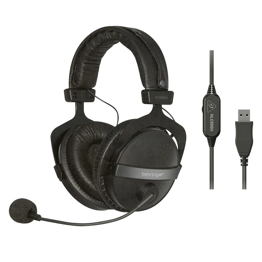 The Behringer Professional HLC660U USB Headphones With Microphone System - Image 4