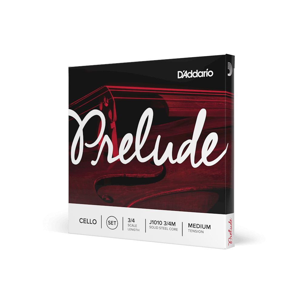 D'Addario Prelude Cello String Set, 3/4 Scale, Medium Tension - Image 4