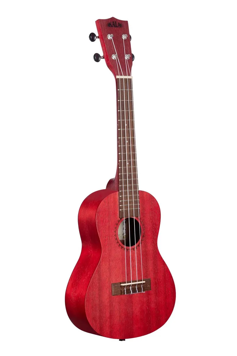 Kala Adobe Red Watercolor Meranti Concert Ukulele - Image 4