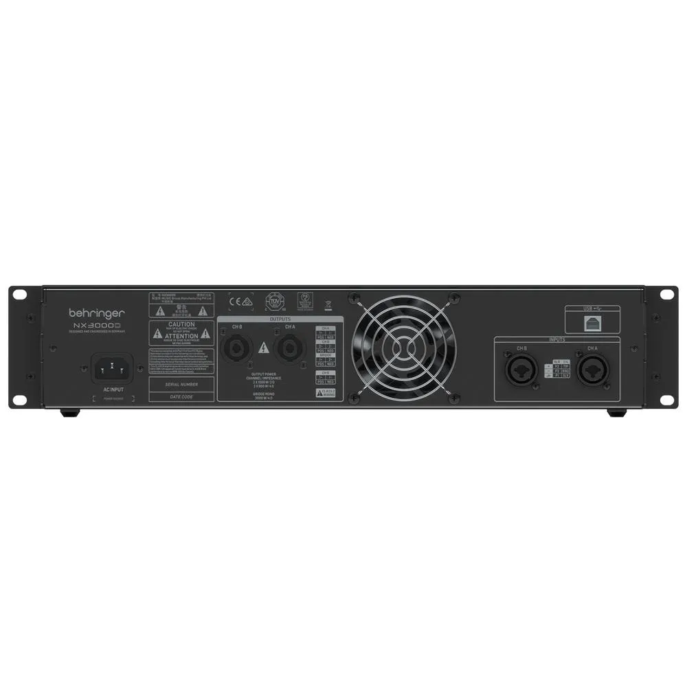 The Behringer Ultra-Lightweight NX1000D Power Amplifier With Smart Sense - Image 4