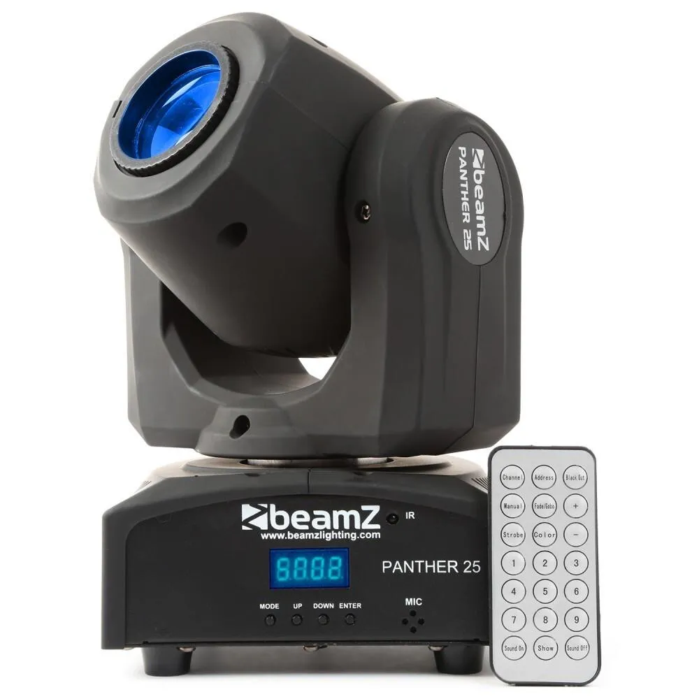 Beamz Panther 25 LED Moving Head Spot with IRC - Image 4