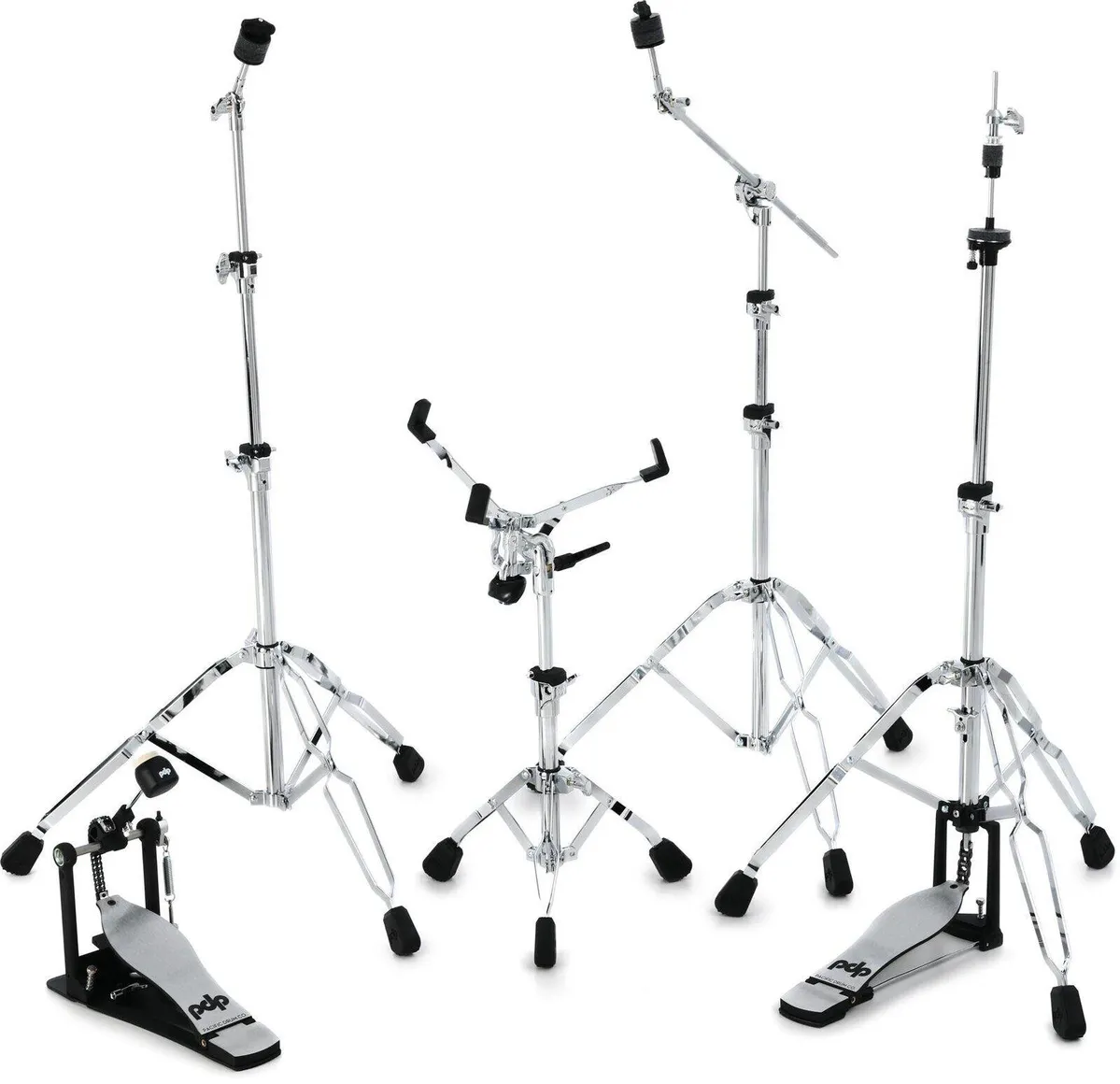 PDP Concept 7pc Drum Kit Package c/w Hardware Pearl White - Image 4