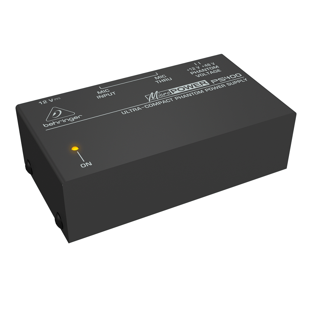 The Behringer Ultra-Compact Micropower PS400 Pre Amplifier Phantom Power Supply - Image 4