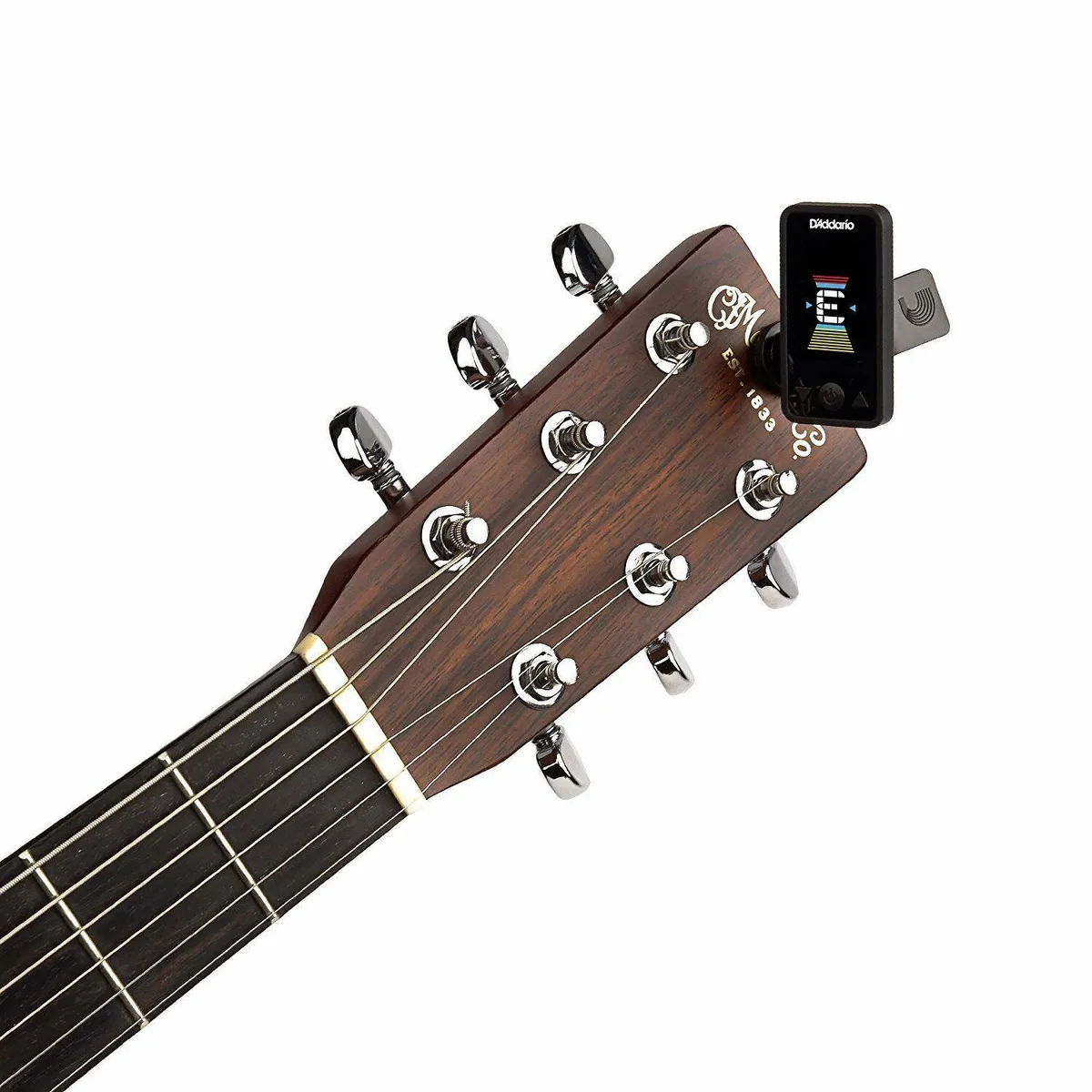 D'addario Eclipse Rechargeable Clip-On Tuner 5 Sets EXL125 Guitar Strings - Image 4