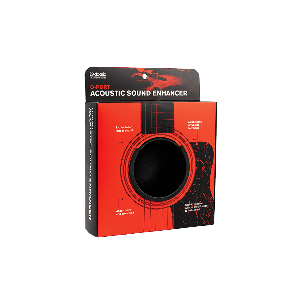 D'Addario O-Port Sound Enhancement for Acoustic Guitar, Small, Black - Image 4