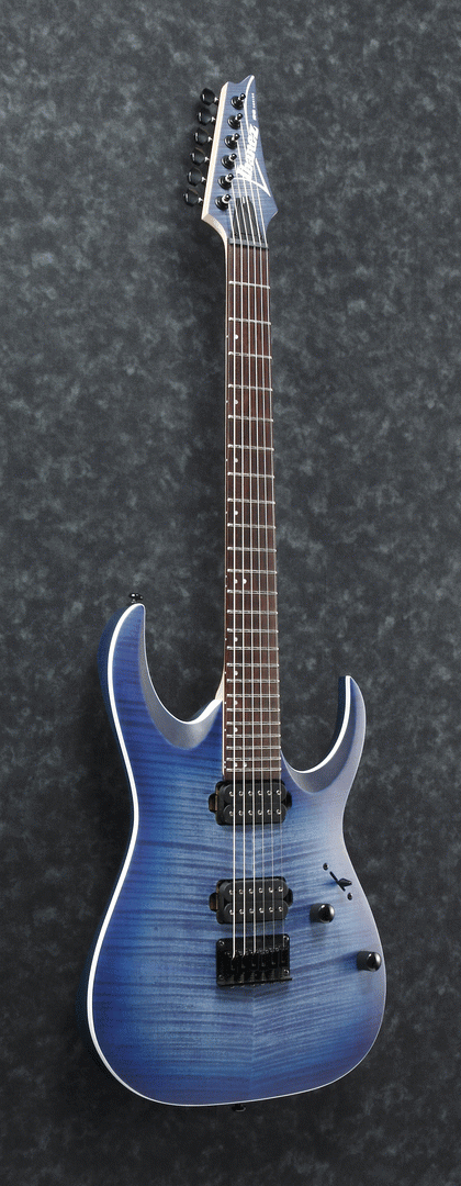 Ibanez RGA42FM - Blue Lagoon Burst Flat Electric Guitar - Image 4