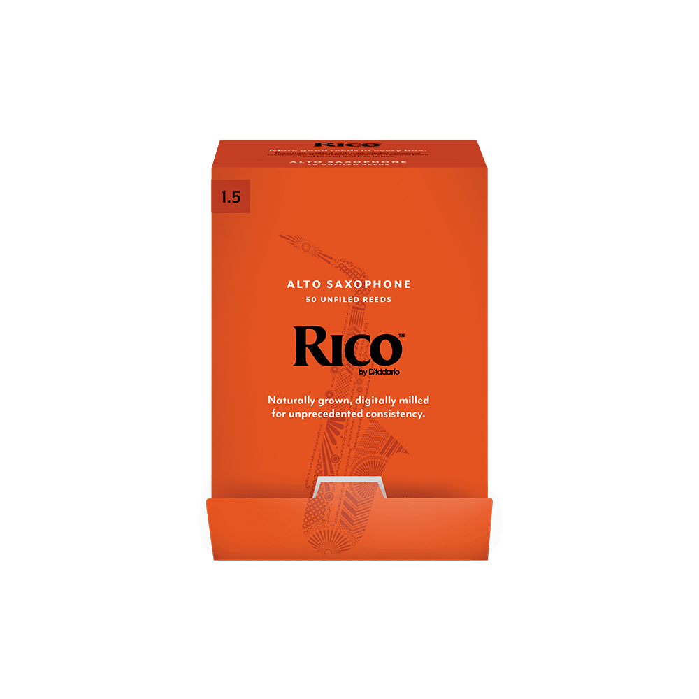 Rico by D'Addario Alto Saxophone Reeds, Strength 1.5, 50-pack - Image 4