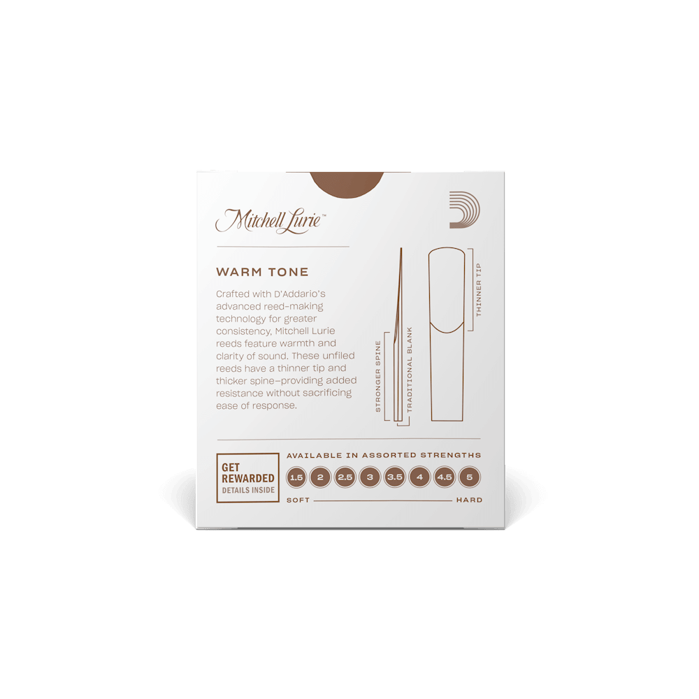 Mitchell Lurie Bb Clarinet Reeds, Strength 2.5, 10 Pack - Image 4