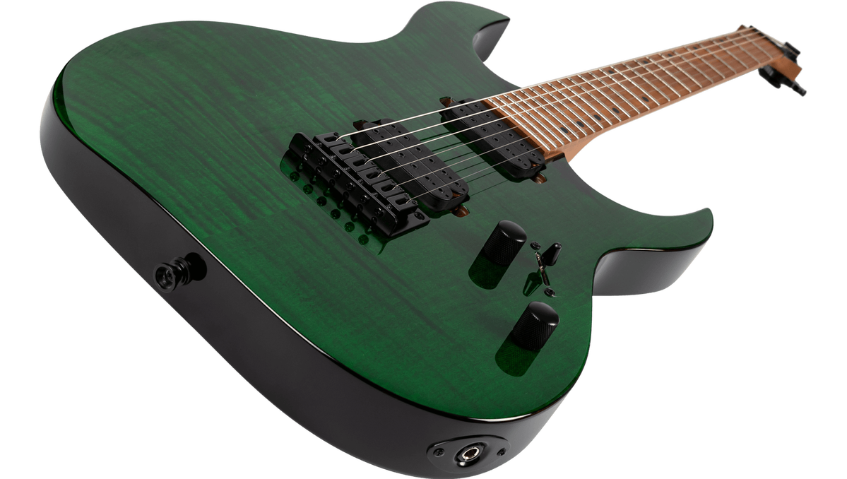 Spira S-450-TGR Electric Guitar - High Performance Rock Machine - Trans Green - Image 4