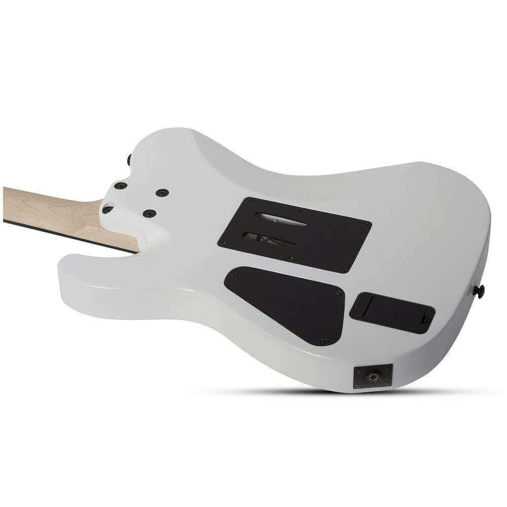 Schecter Sun Valley Super Shredder PT FR - Metallic White Floyd Rose Maple Neck - Image 4