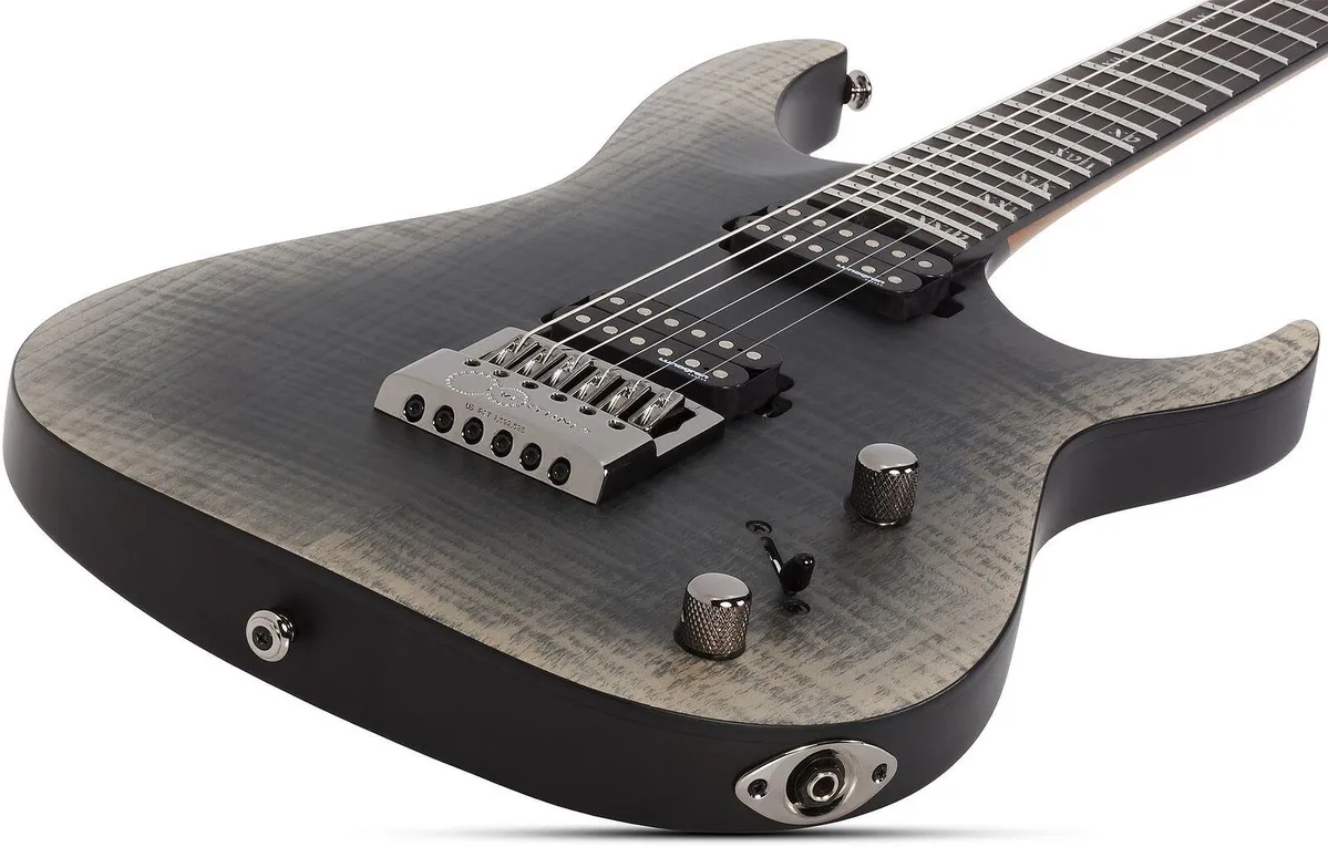 Schecter 6 String RH Banshee Mach-6 Evertune Electric Guitar - Fallout Burst - Image 4