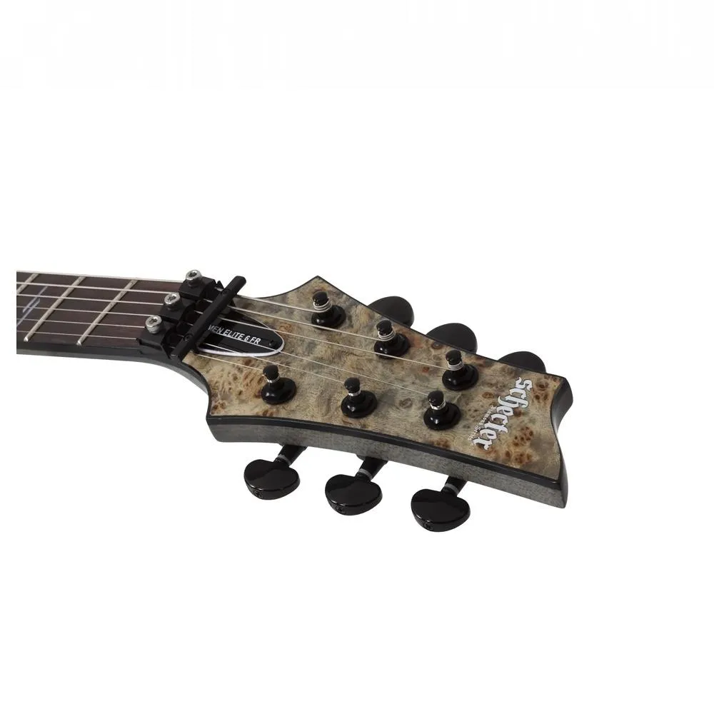Schecter Omen Elite-6 FR Floyd Rose Electric Guitar - Charcoal - Image 4