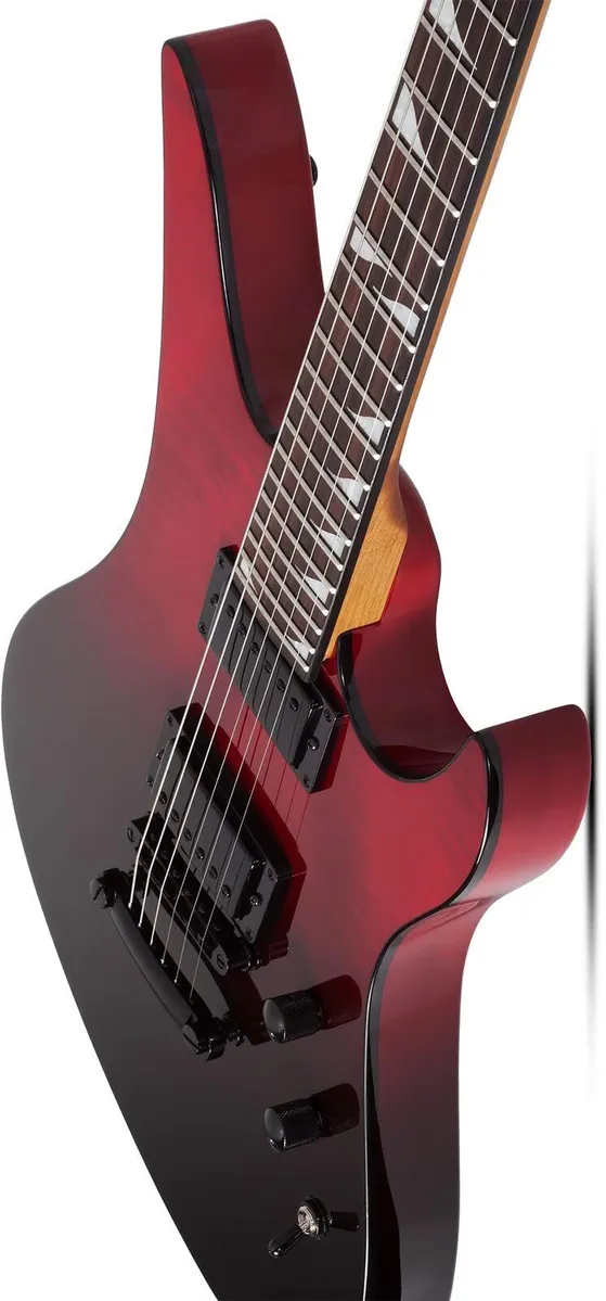 Schecter Avenger Electric Guitar - Blood Burst + Boss Katana 50W Amp + Planet Waves Cable - Image 4