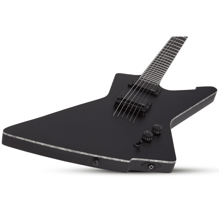 Schecter Sin Quirin E-1 Electric Guitar. Satin Black. - Image 4
