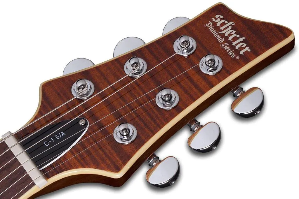 Schecter C-1 E/A Classic Semi-hollowbody Electric Guitar - Cats Eye - Image 4