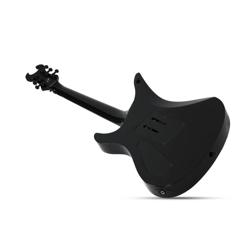 Schecter Synyster Gates Standard Electric Guitar Gloss Black with Silver Stripes - Image 4