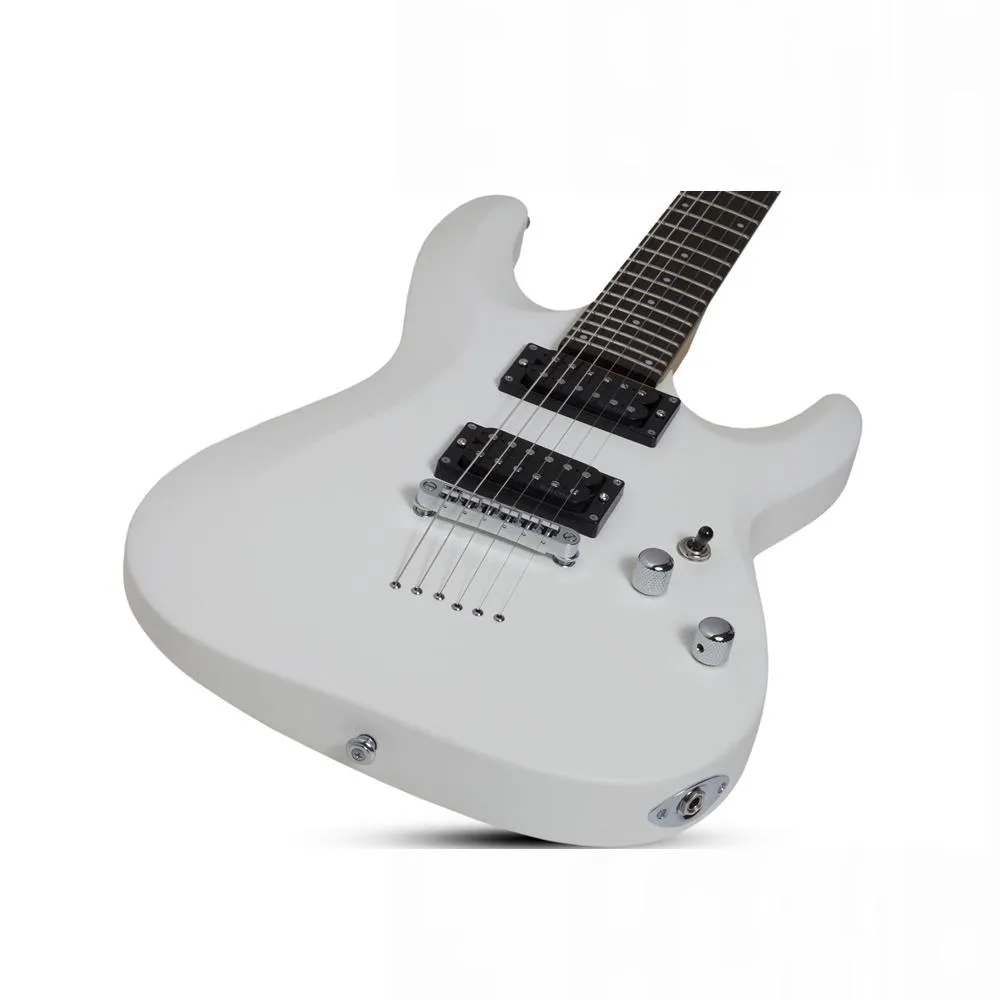 Schecter SCH432 C-6 Deluxe Electric Guitar Satin White - Image 4