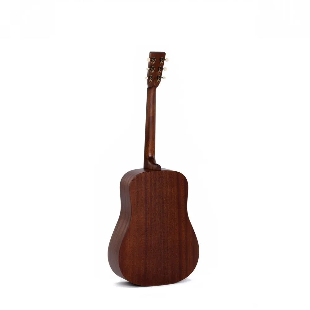 Sigma SDM-15E Dreadnought Acoustic Electric Guitar - Solid Mahogany - Image 4