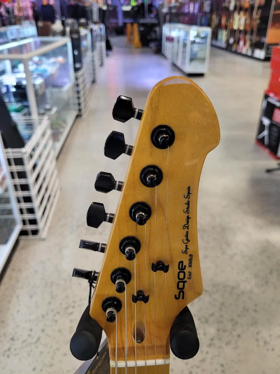 Sqoe SETL-600 Electric Guitar - Transparent natural wood color - Image 4