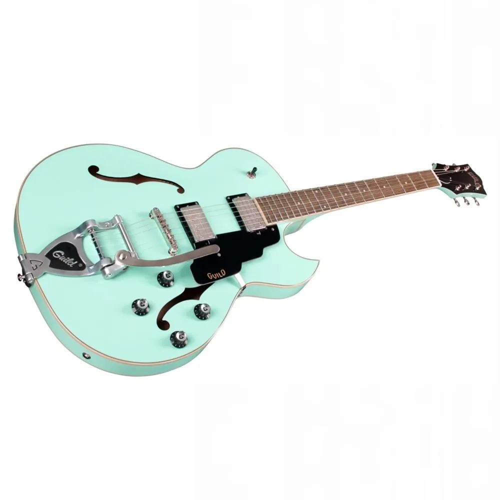 Guild Starfire I SC Semi-Hollow Electric Guitar- Seafoam Green W/Vibrato - Image 4