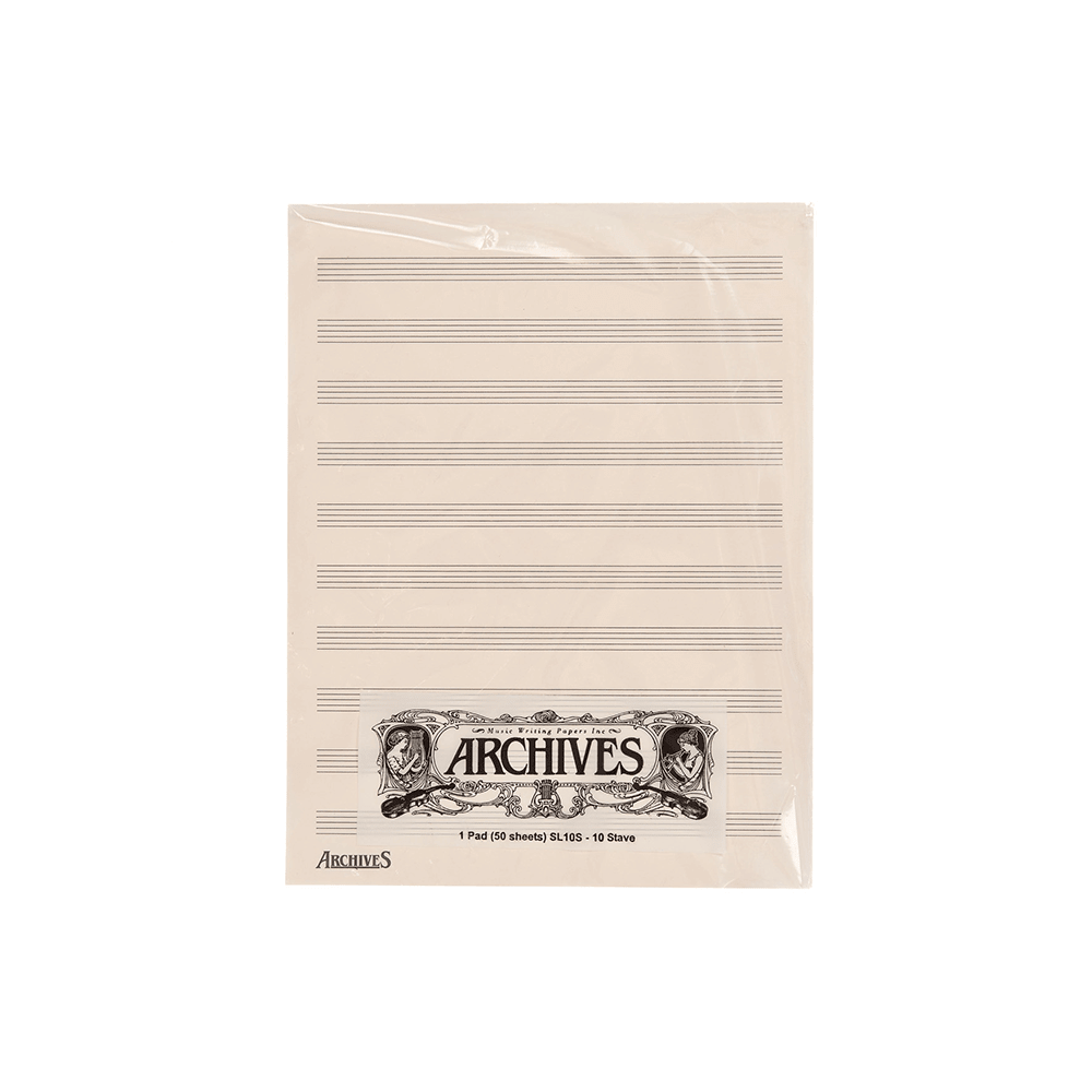 Archives Manuscript Score Pads, 10 Stave, 50 Sheets - Image 4