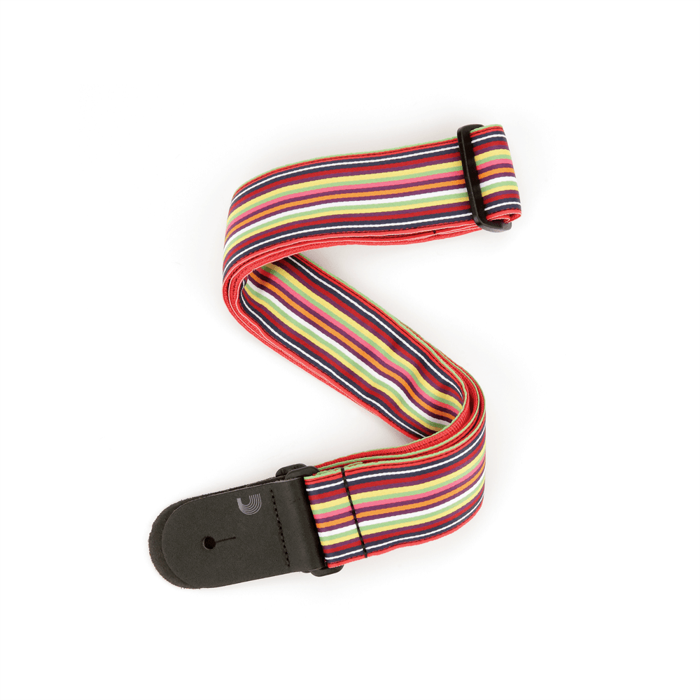 D'Addario Latin Line Art Guitar Strap, Multi Colored - Image 4
