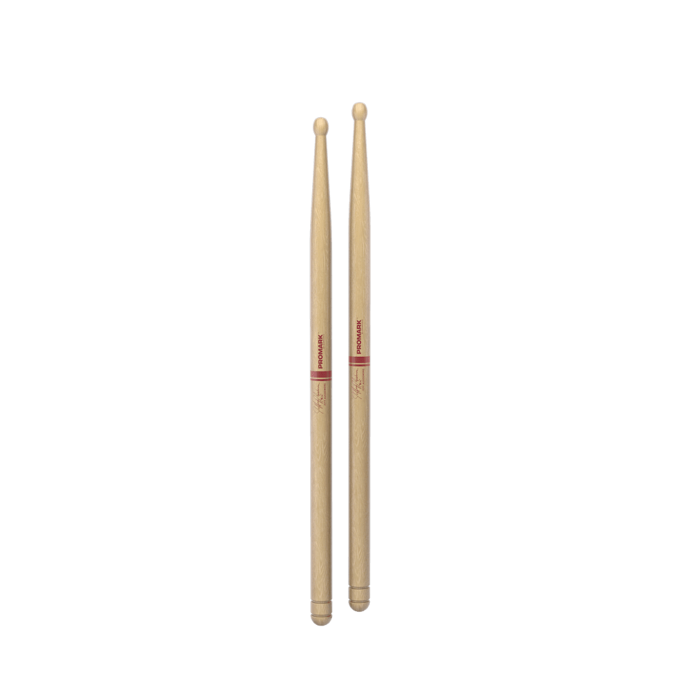 Promark Hickory DC8 Jeff Ausdemore Wood Tip drumstickS - Pair - Image 4