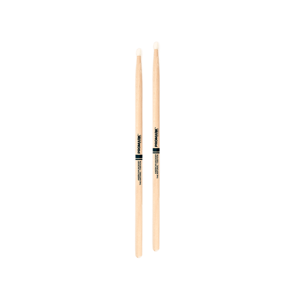 Promark Hickory 747 "The Natural" Nylon Tip drumstick - Image 4