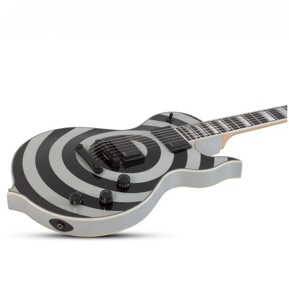 Wylde Audio Odin Grail Electric Guitar Black / Silver Bullseye - Image 4