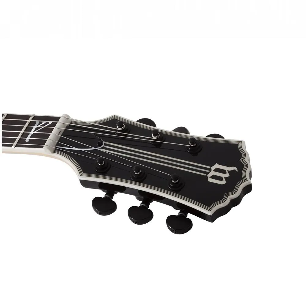Wylde Audio Odin Grail Electric Guitar Charcoal Burst Buzzsaw - Image 4