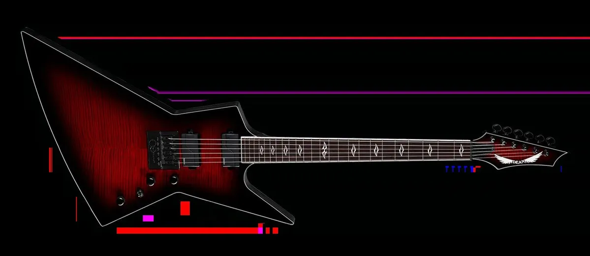 Dean Zero Select Evertune Fishman Fluence BCB Electric Guitar - Image 4