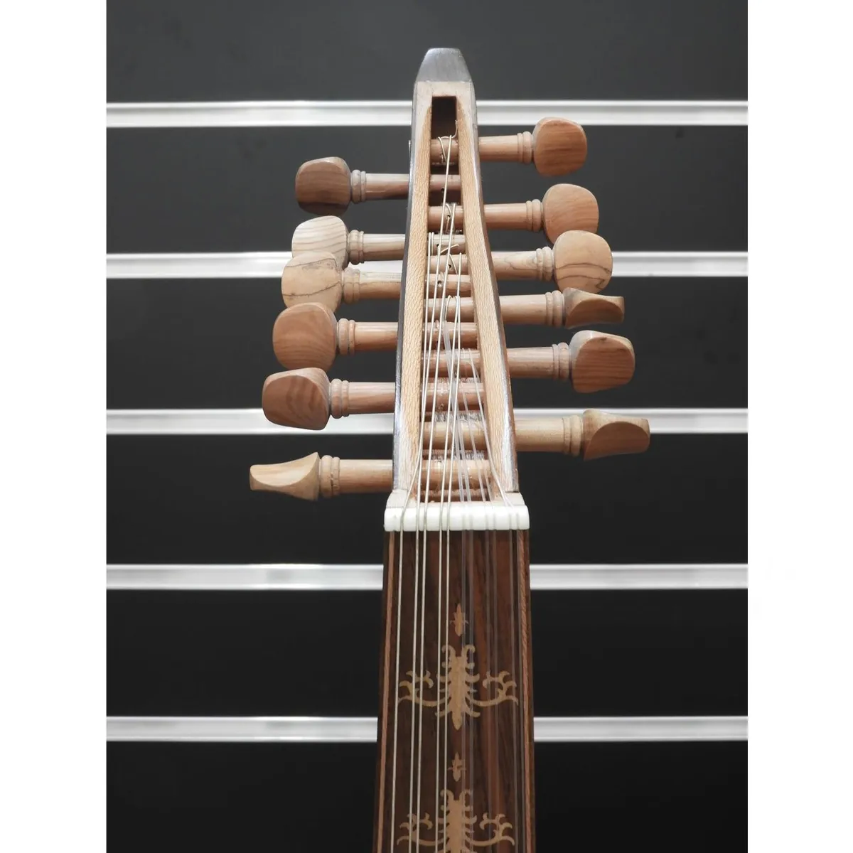 Hand Made Oud Acoustic Mid-East 11 String with Gig Bag - Image 5