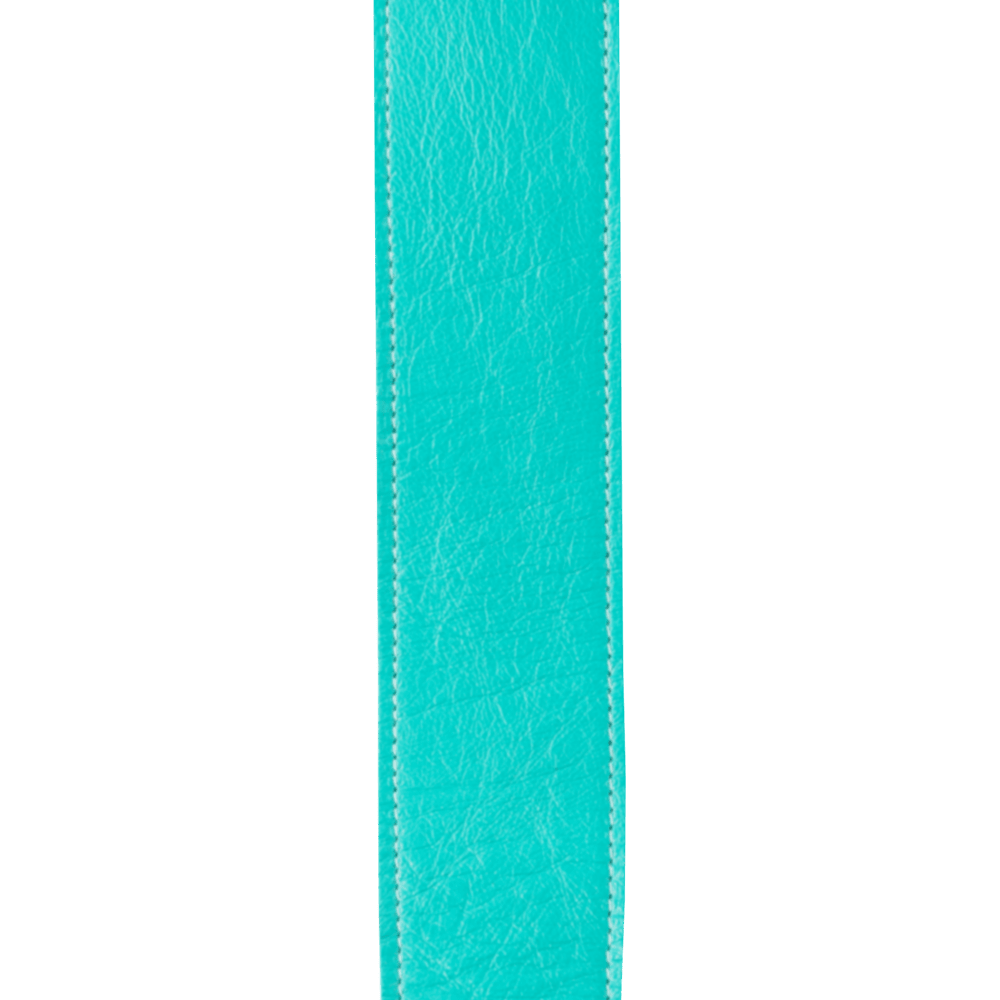 D'Addario Slim Garment Leather Guitar Strap, Teal - Image 5