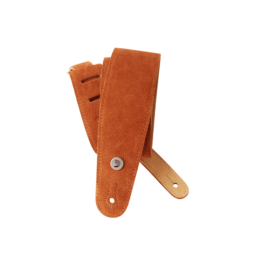 D'Addario Suede Guitar Strap, Honey - Image 5