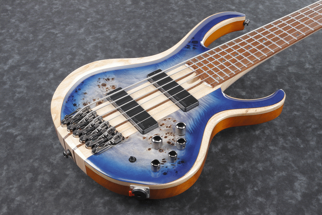 Ibanez BTB846 6 String Bass Guitar - Cerulean Blue Burst - Image 5