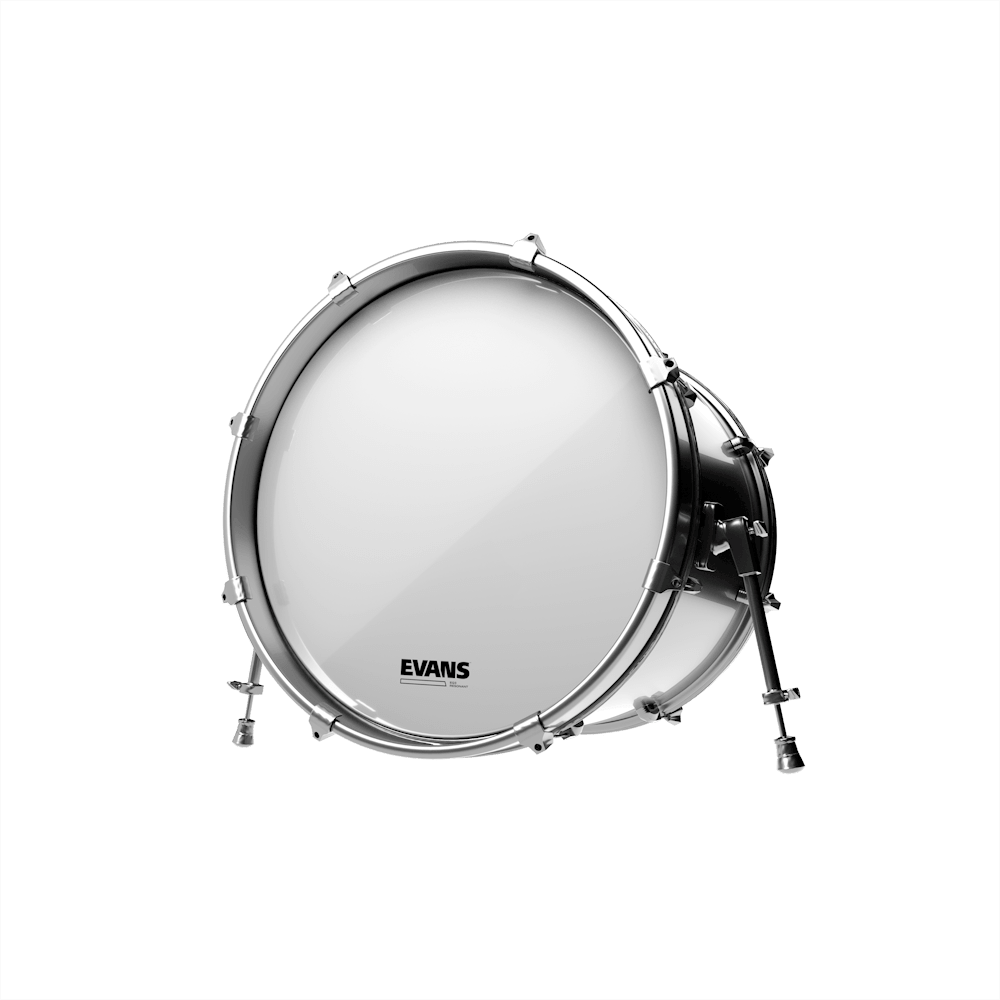 Evans EQ3 Resonant Smooth White Bass Drum Head, No Port, 26 Inch - Image 5