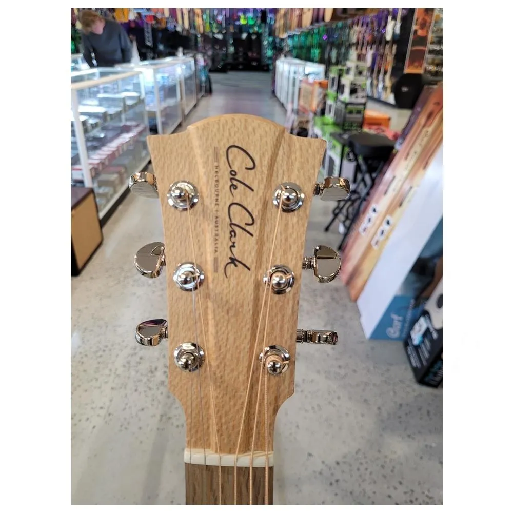 Cole Clark Fat Lady 1 Acoustic / Electric Guitar - Left Hand Bunya / Mahogany - Image 5