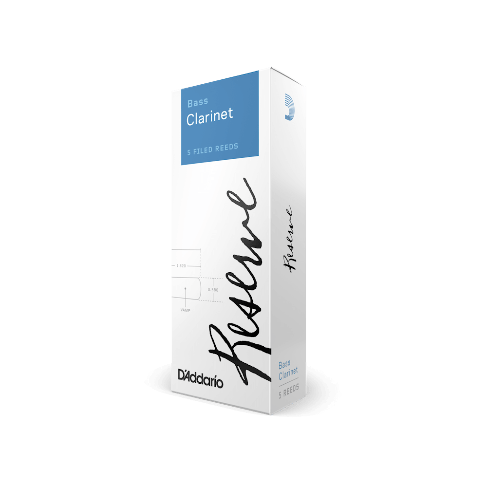 D'Addario Reserve Bass Clarinet Reeds, Strength 3.0+, 5 Pack - Image 5
