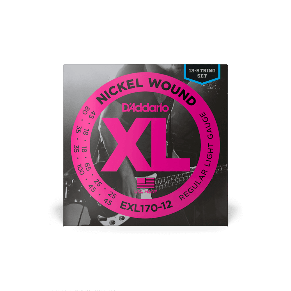 D'Addario EXL170-12 Nickel Wound Bass Guitar Strings, Light, 18-45 - Image 5