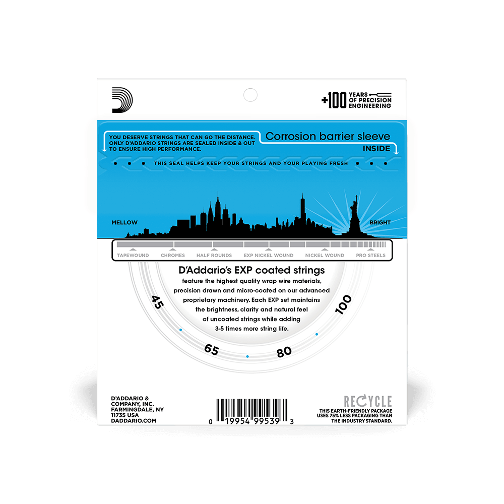 D'Addario EXPPBB170S Phosphor Bronze Coated Acoustic Bass Strings, Short Scale, 45-100 - Image 5
