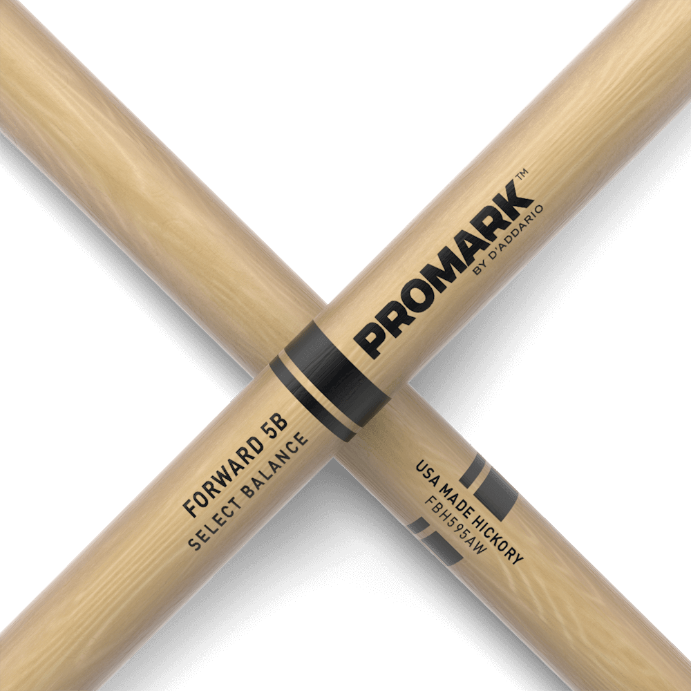 Promark Forward 5B .595" Hickory Acorn Wood Tip - Image 5