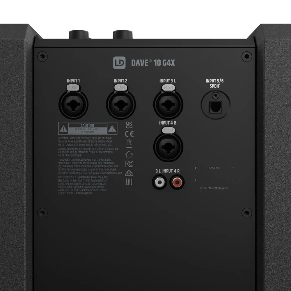LD Systems DAVE 10 G4X 10″ Split PA System 680W - Image 5