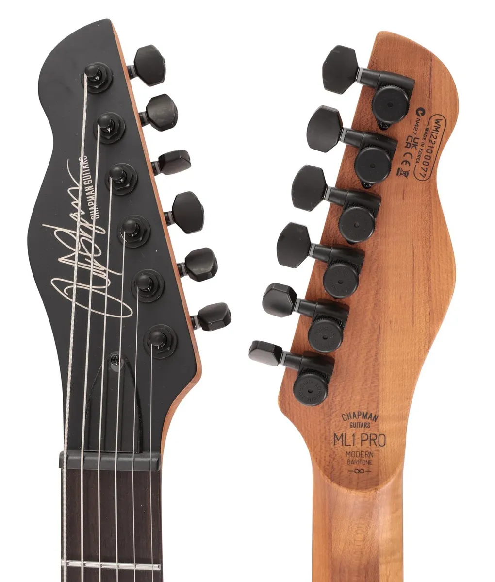 CHAPMAN ML1 PRO Modern Baritone Electric Guitar - Cyber Black - Image 5