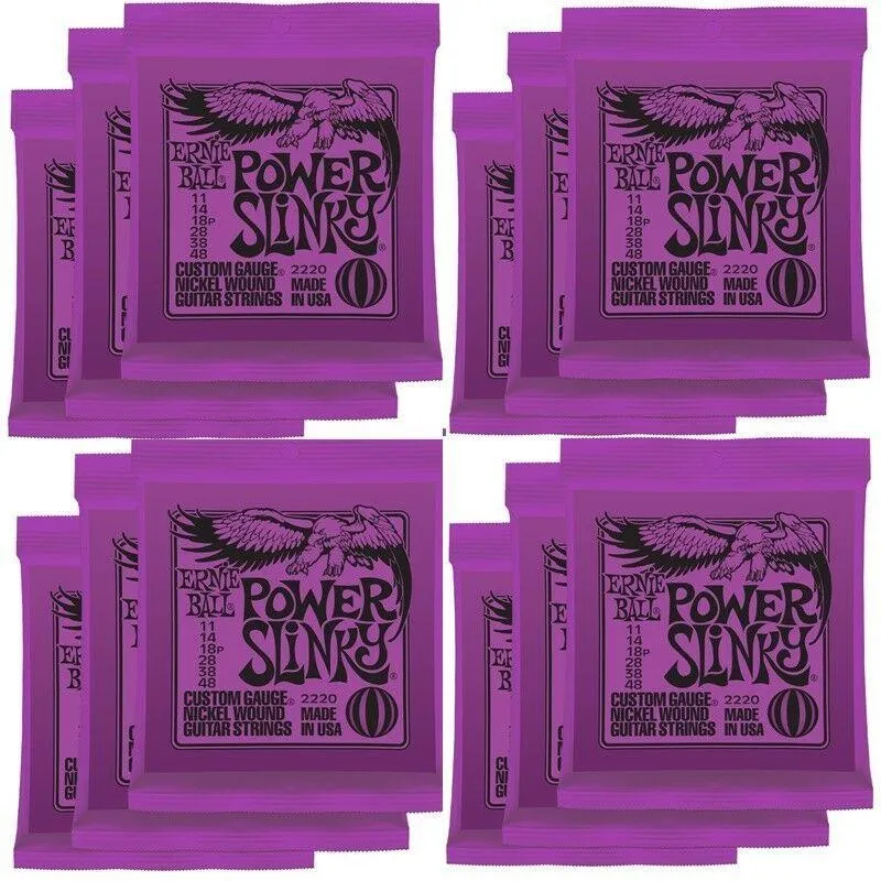 Ernie Ball 2220 Power Slinky Nickel Electric Guitar Strings Gauges 11 - 48 - Image 5