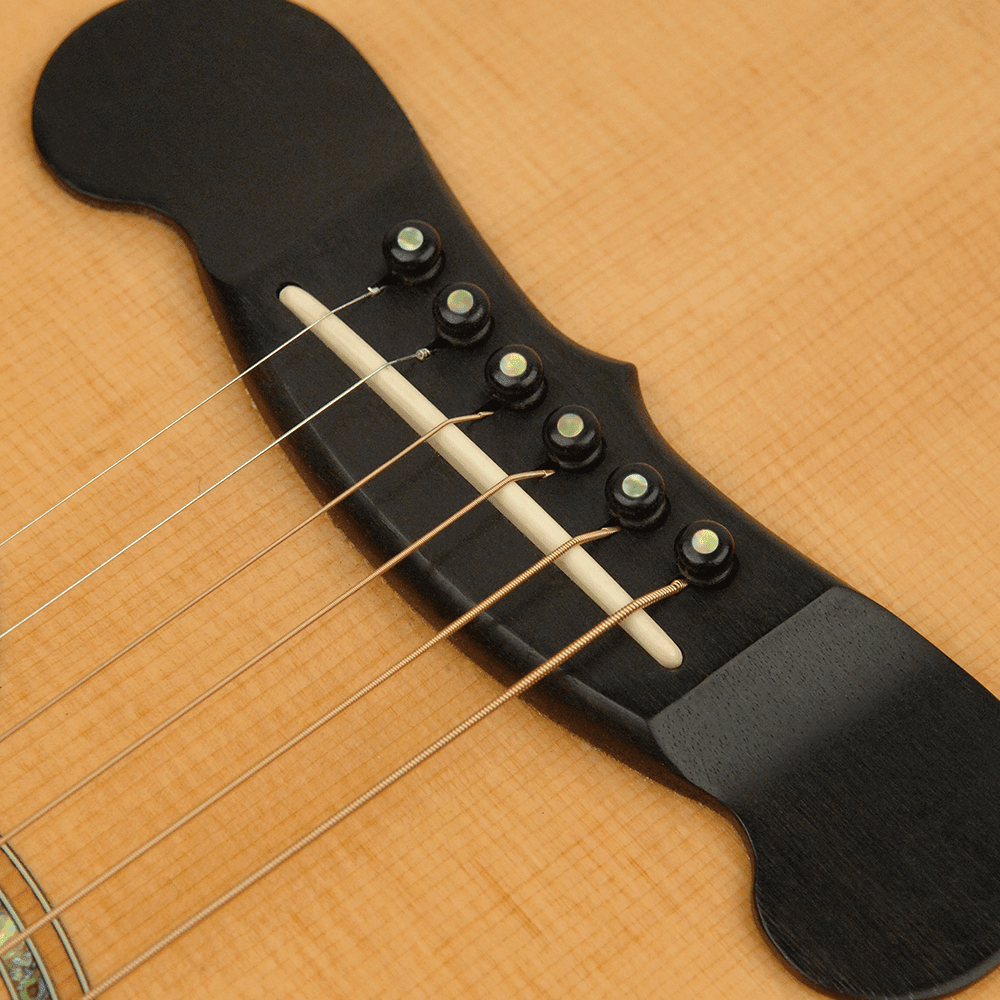 D'Addario Ebony Bridge Pins with End Pin Set, Abalone Inlay - Image 5