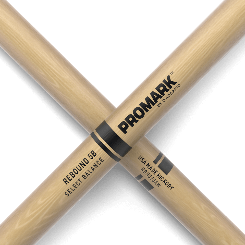 Promark Rebound 5B .595" Hickory Acorn Wood Tip - Image 5