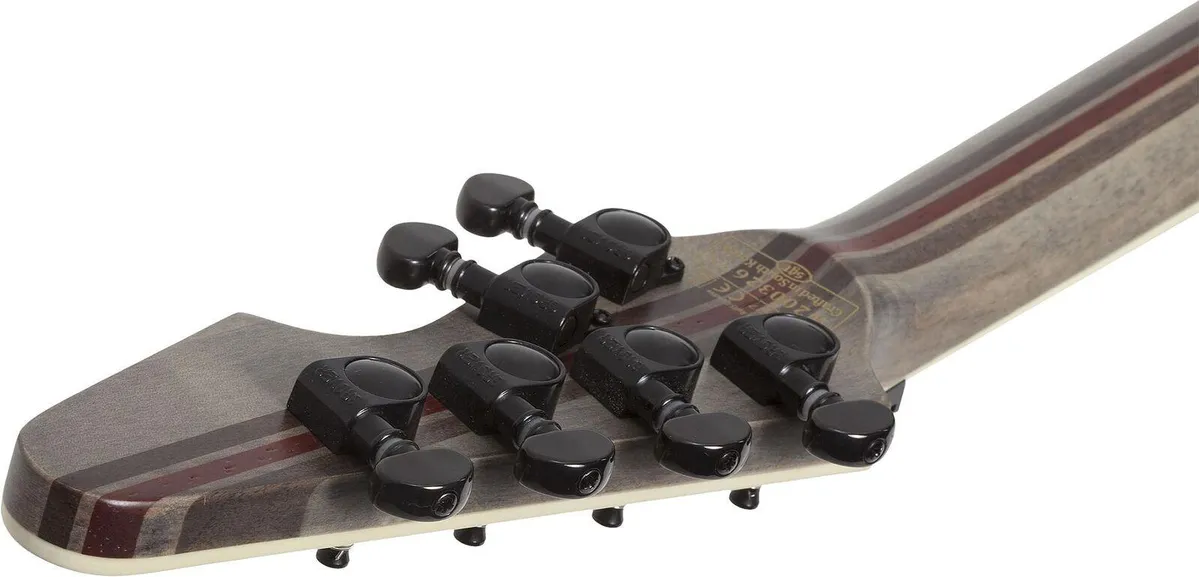 Schecter SCH1369 Avenger FR SLS Elite Evil Twin Electric Guitar - Satin Black - Image 5