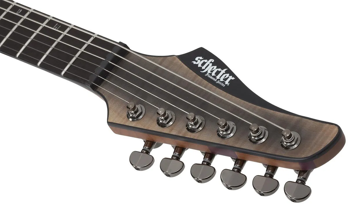 Schecter 6 String RH Banshee Mach-6 Evertune Electric Guitar - Fallout Burst - Image 5